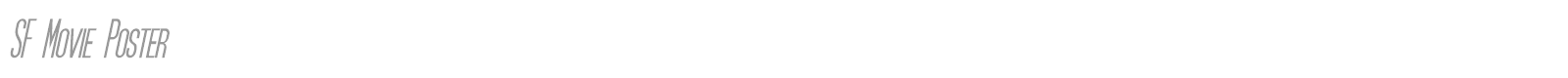 SF Movie Poster font preview